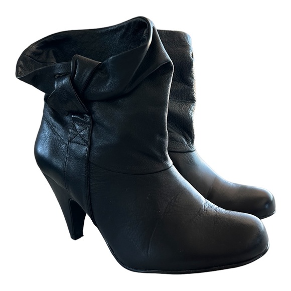 Steve Madden Jessii Leather Ankle Women's Black Bootie Size 6.5 - Picture 6 of 8